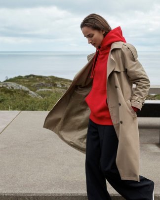 Ulanda Winter Coat Womens Fleece Open Front Coat with Pockets Casual Warm Parka Jacket Solid Outerwear Coat