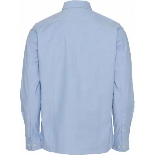Knowledge Cotton Apparel Elder Regular Fit Shirt Blue