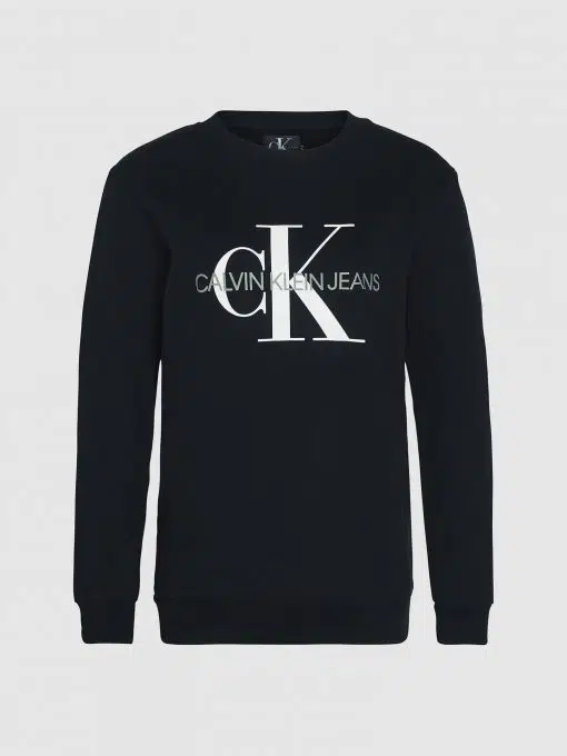 Calvin Klein Monogram Logo Sweatshirt Black