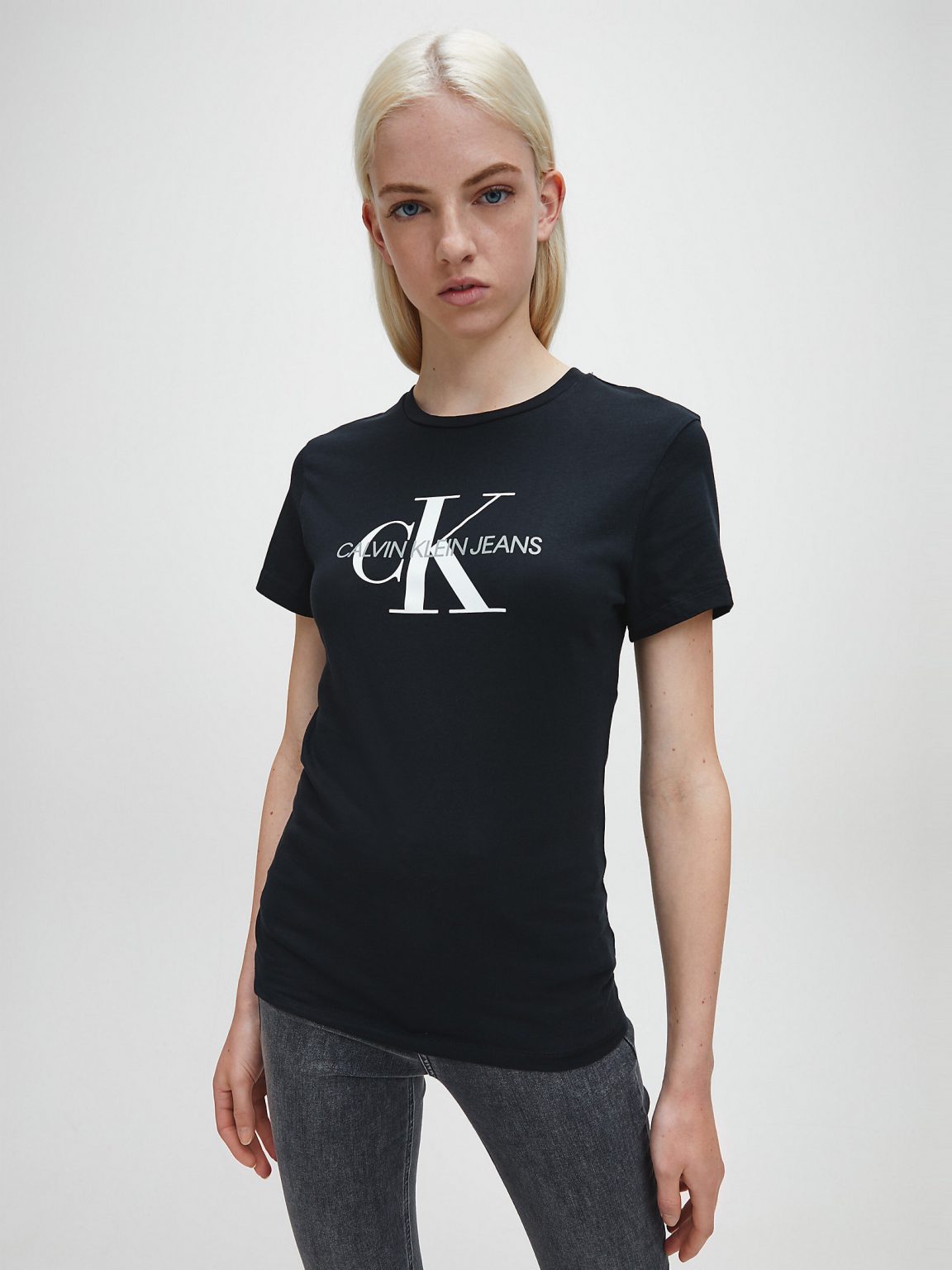 Buy Calvin Klein Monogram Logo T-shirt Black - Scandinavian Fashion Store