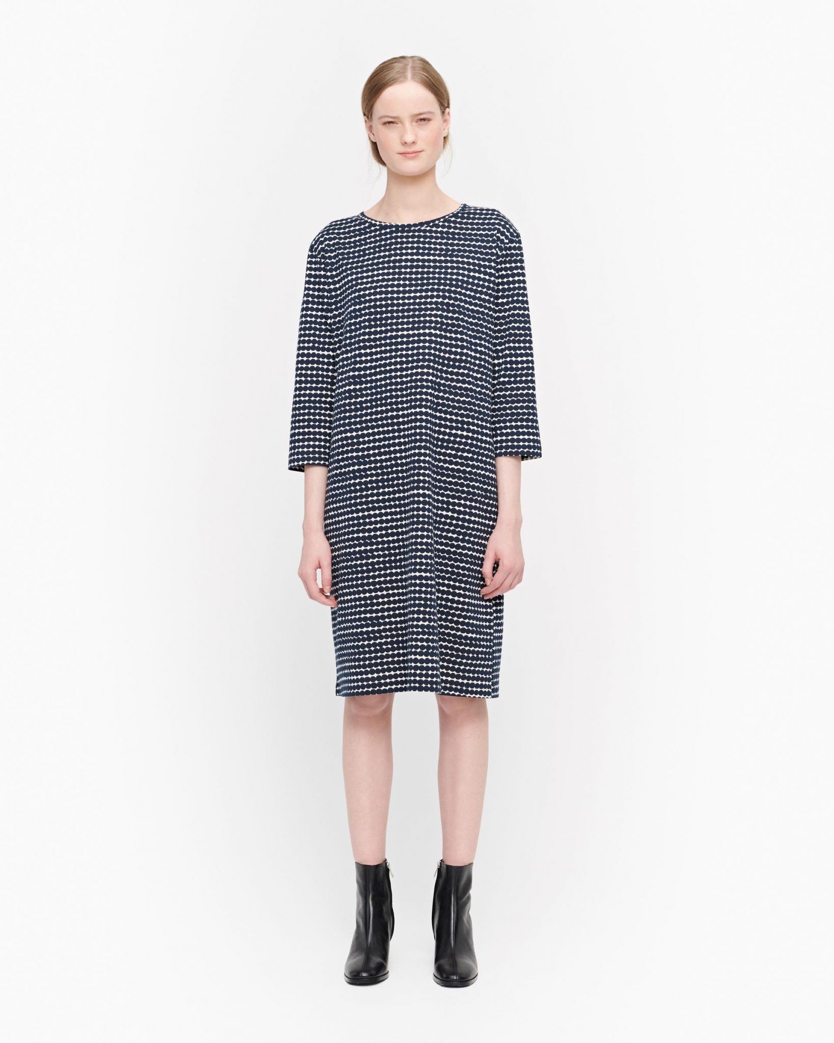 Buy Marimekko Varpu Räsymatto Dress Dark Blue - Scandinavian Fashion Store