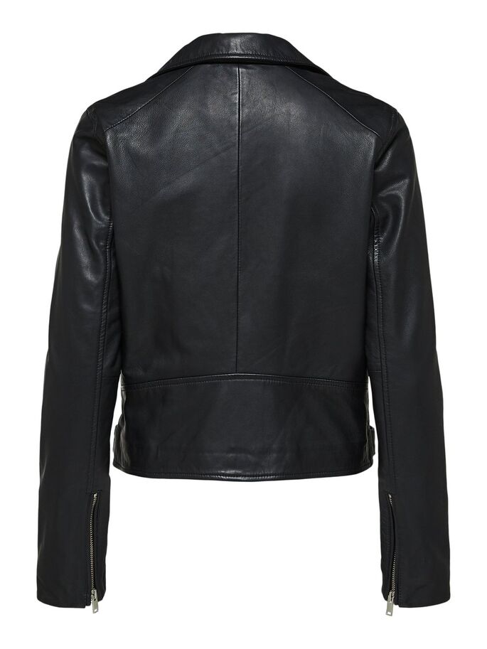 Buy Selected Femme Katie Leather Jacket Black - Scandinavian Fashion Store