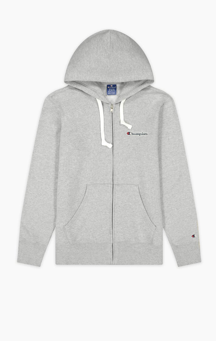Buy Champion Hooded Full-Zip Sweatshirt Light Grey - Scandinavian ...