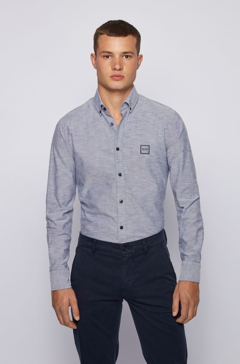 Buy Hugo Boss Mabsoot_1 Shirt Dark Blue - Scandinavian Fashion Store