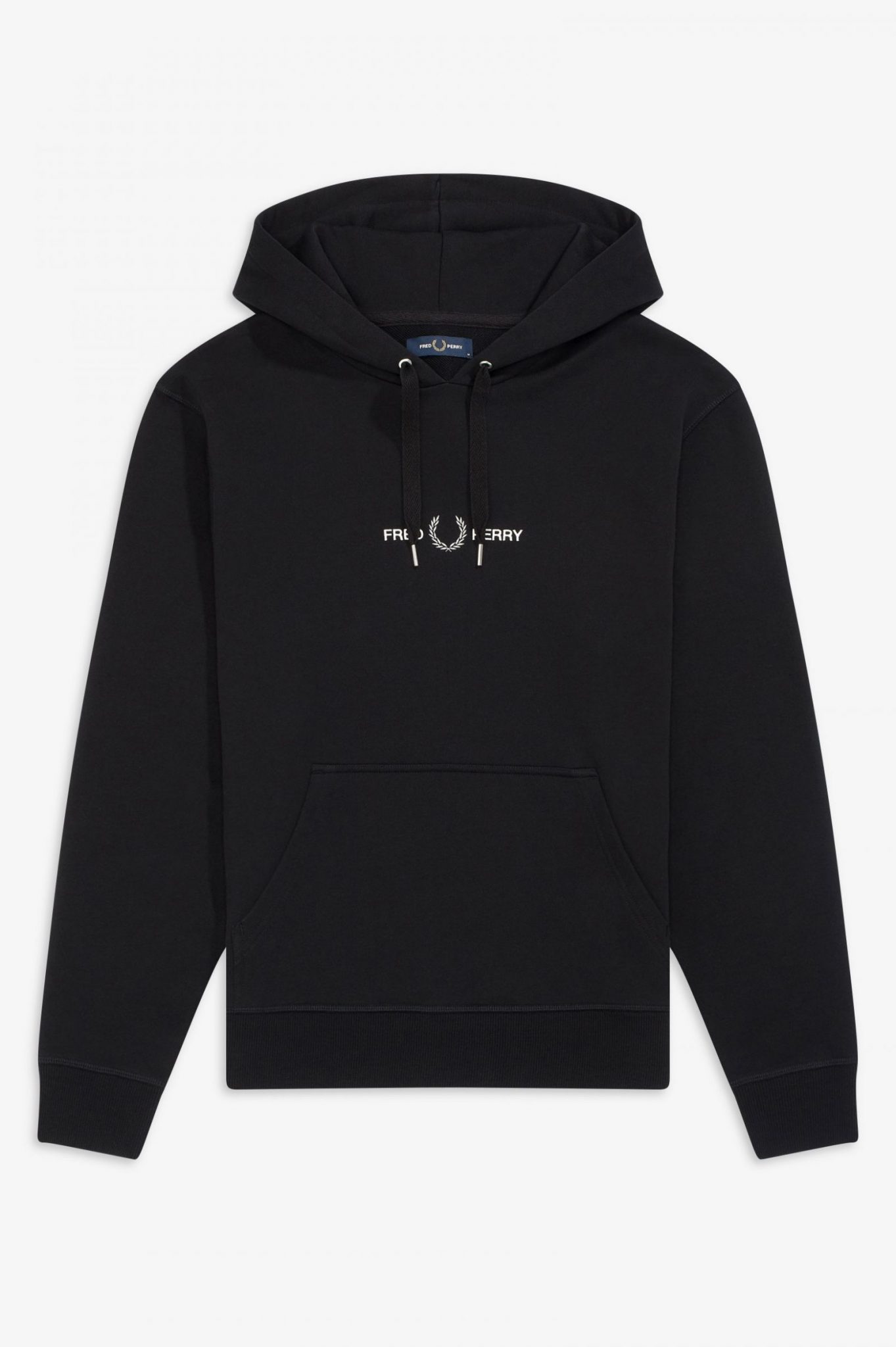 Buy Fred Perry Graphic Hooded Sweatshirt Black - Scandinavian Fashion Store