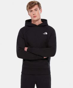 Buy The North Face Raglan Red Box Hoodie Black Scandinavian Fashion Store