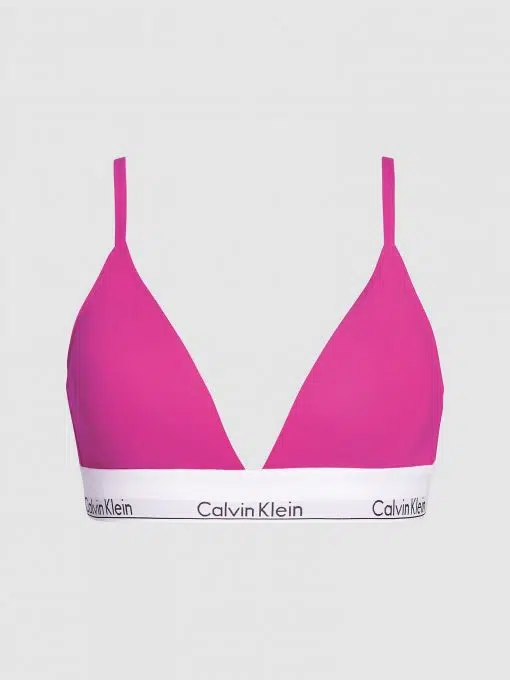 Calvin Klein Triangle Bra Bright Magenta