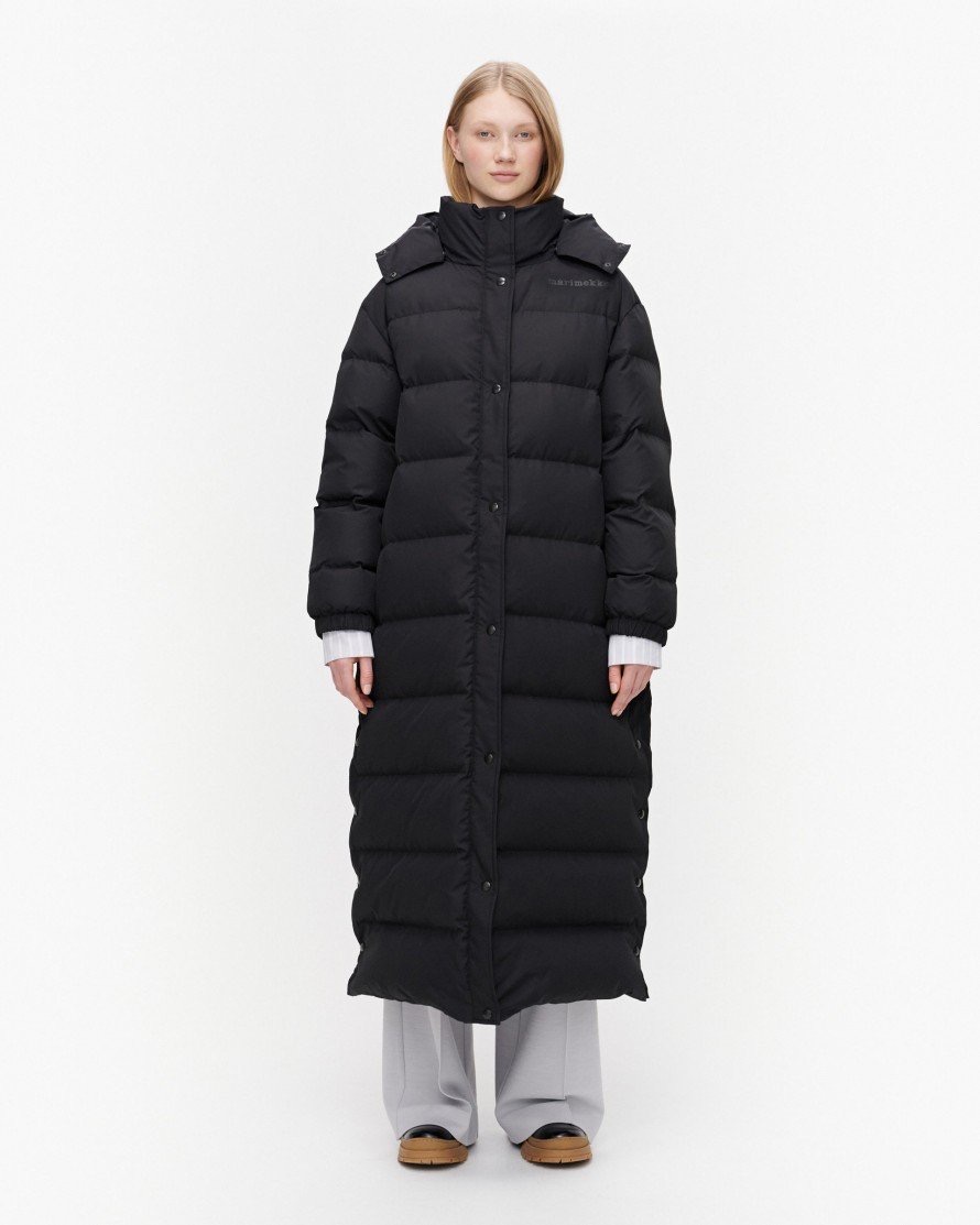 Buy Marimekko Arnikki Solid Coat Black - Scandinavian Fashion Store