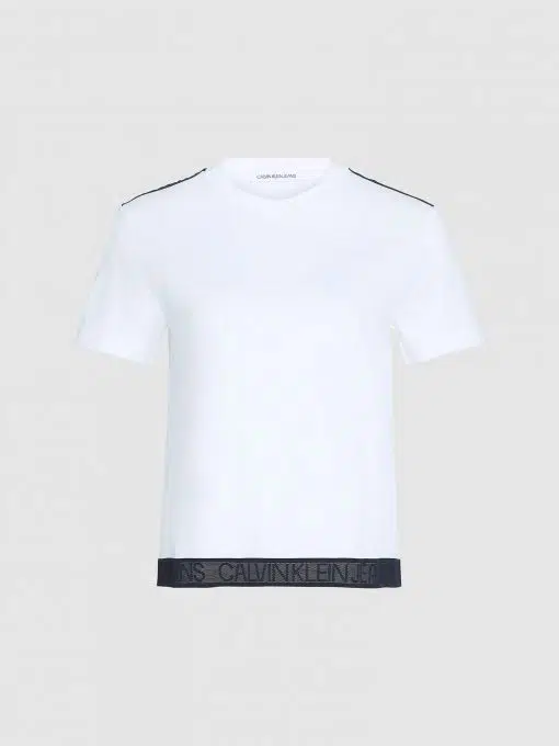 Calvin Klein Straight Logo T-shirt Bright White