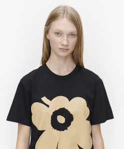 Buy Marimekko Kapina Unikko T-shirt Black - Scandinavian Fashion Store