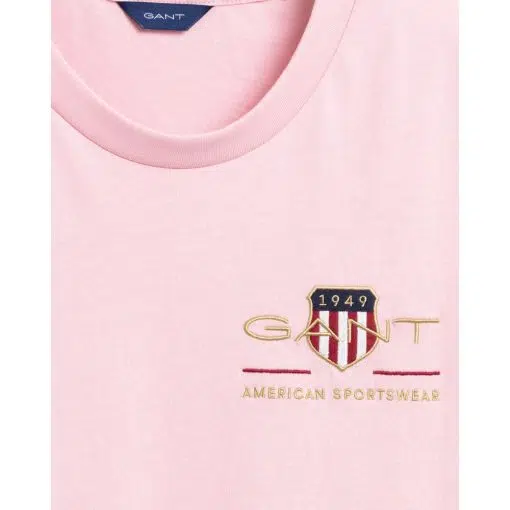 Gant Woman Archive Shield T-shirt Preppy Pink