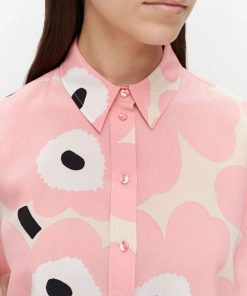 Marimekko Toiveikas Pieni Unikko Shirt Beige/Pink