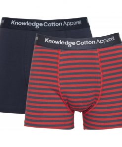 Knowledge Cotton Apparel Maple 2 Pack Underwear Pompeain Red