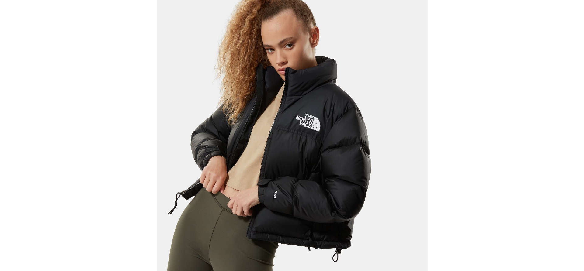 Buy The North Face Nuptse Cropped Jacket Black Scandinavian Fashion Store