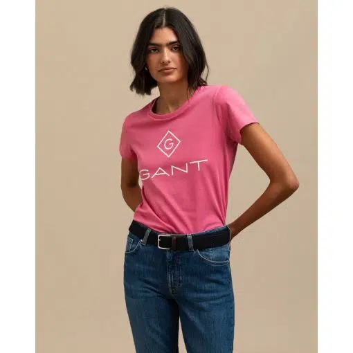 Gant Lock Up T-shirt Chateau Rose