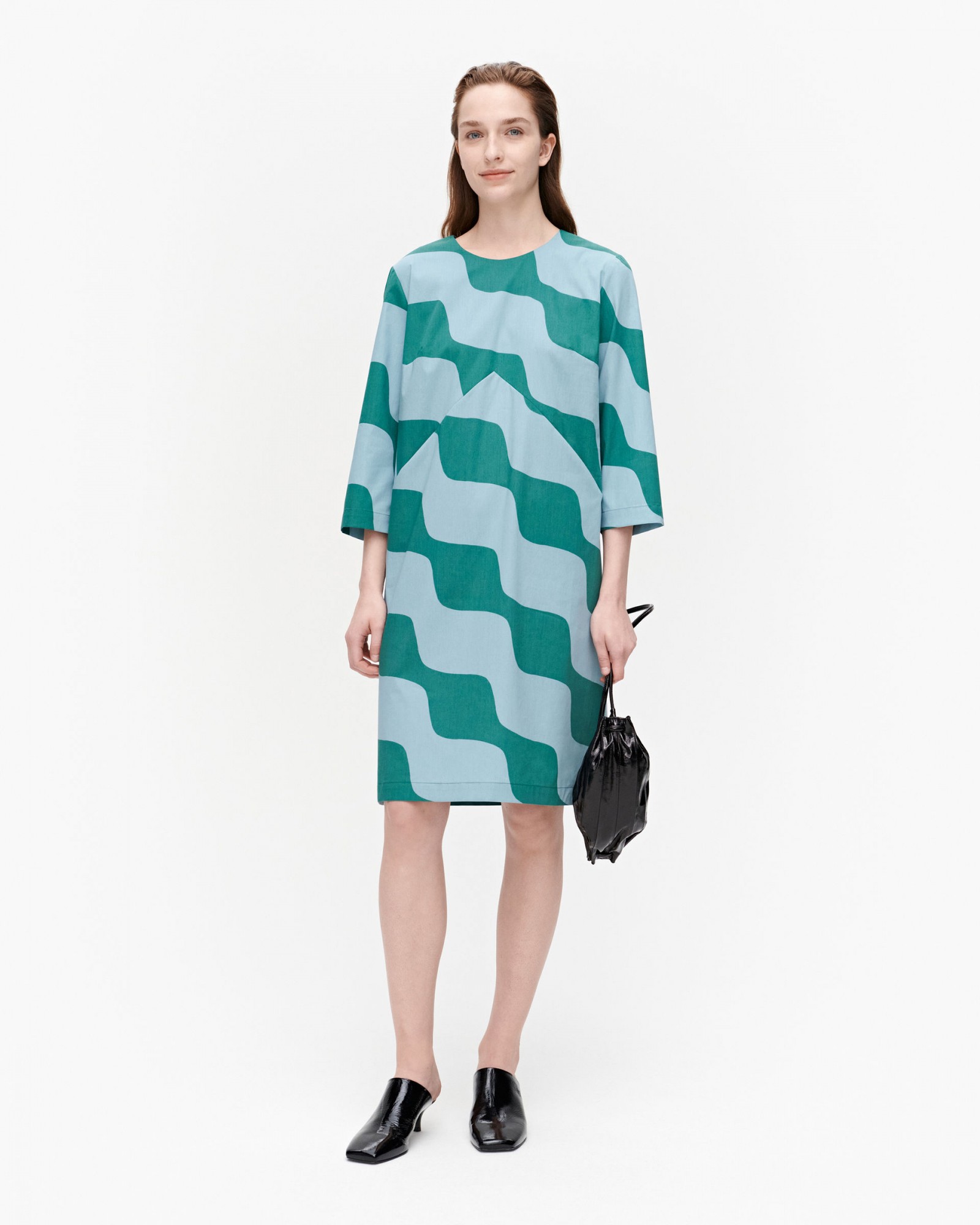 Buy Marimekko Olkoon Taifuuni Dress Blue - Scandinavian Fashion Store