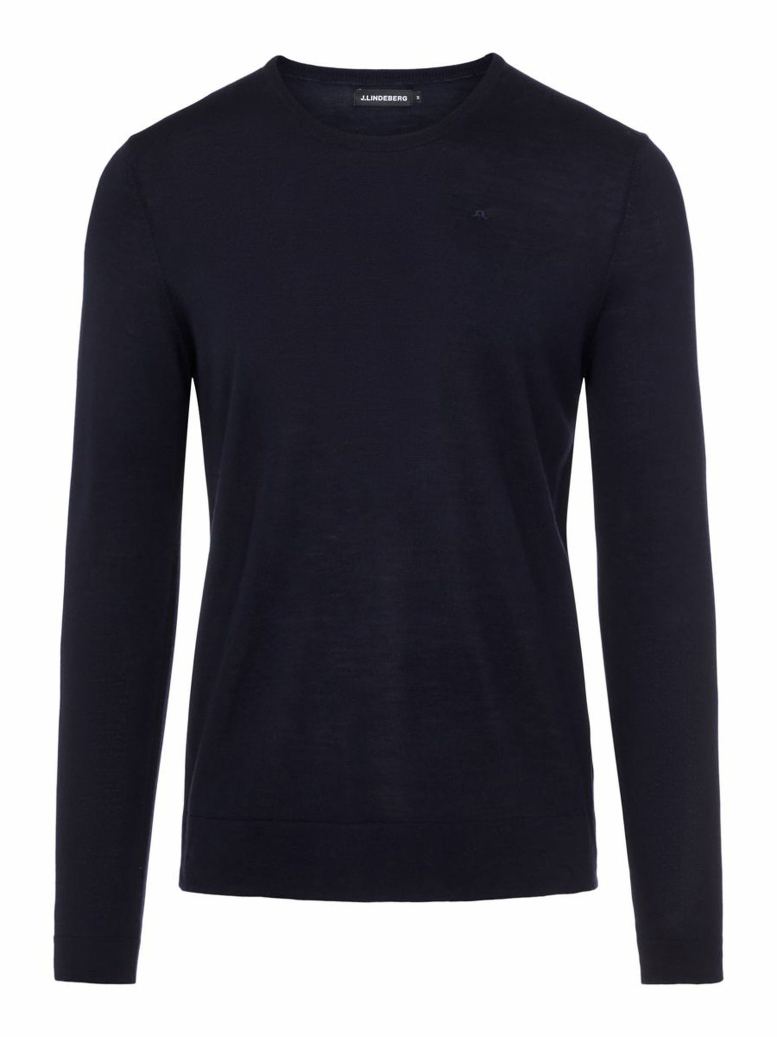 Buy J.Lindeberg Newman Merino Crew Neck Navy - Scandinavian Fashion Store