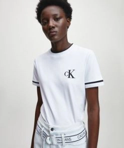 Calvin Klein Embroidery Tipping T-shirt Bright White
