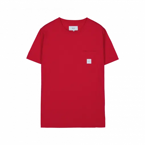 Makia Square Pocket T-shirt Red