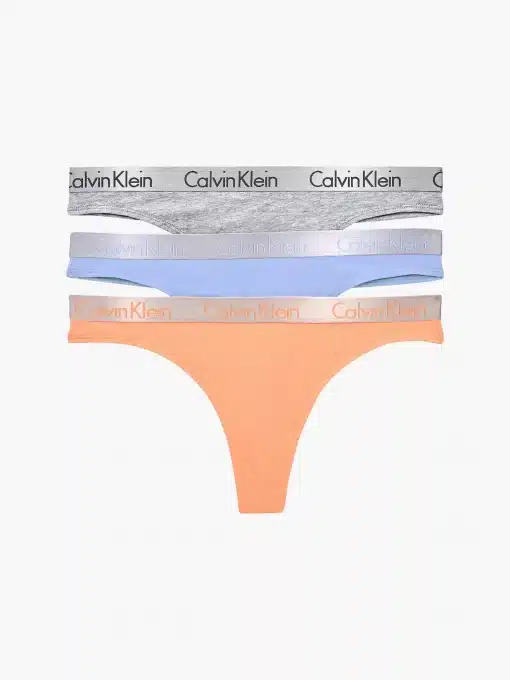 Calvin Klein 3-Pack Thong Radiant Cotton