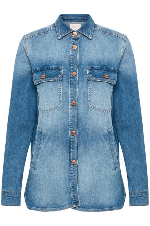 Buy Part Two Hilborg Jacket Blouse Light Blue Denim - Scandinavian ...