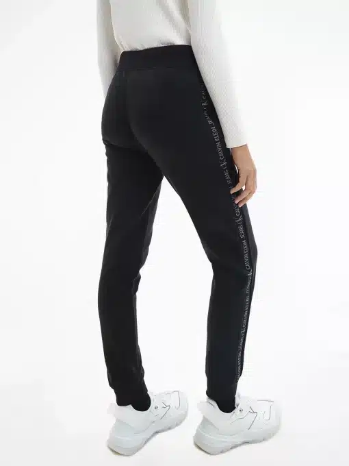Calvin Klein Logo Trim Jog Pants Black
