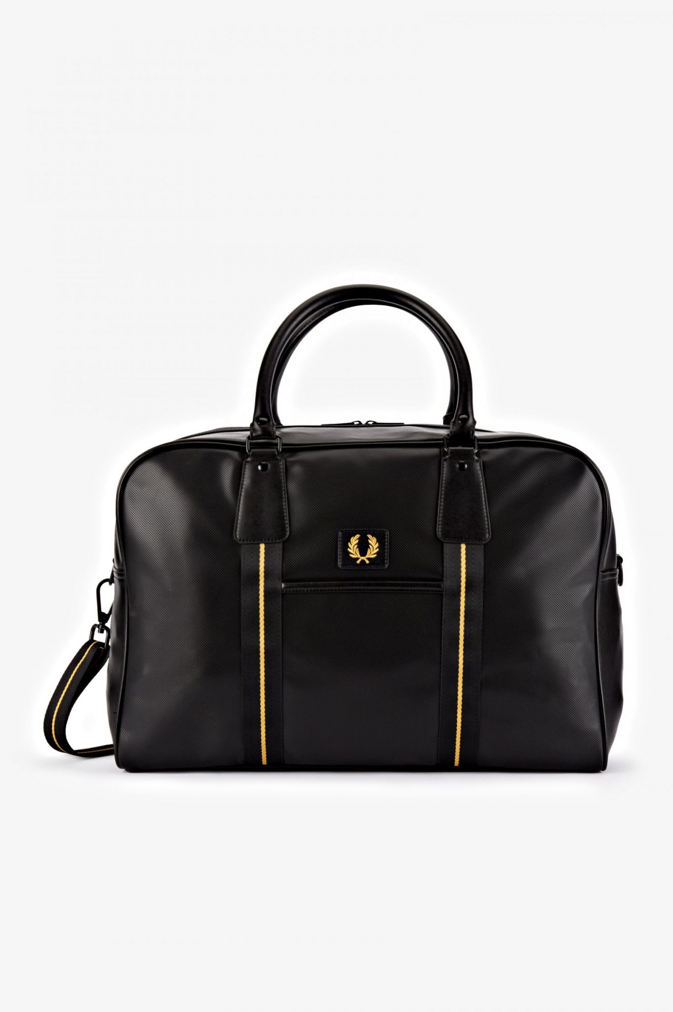 Buy Fred Perry Piqué Texture Holdall Black - Scandinavian Fashion Store