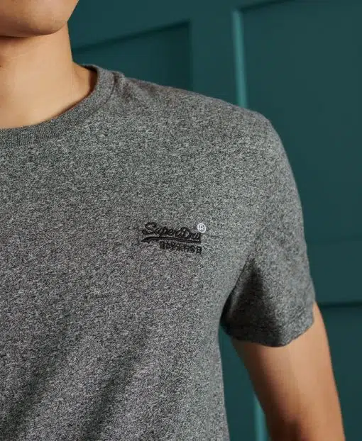 Superdry Vintage Embroidery T-shirt Karst Black Mega Grit