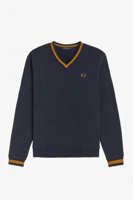 Fred Perry Tipped Loopback Sweatshirt Navy