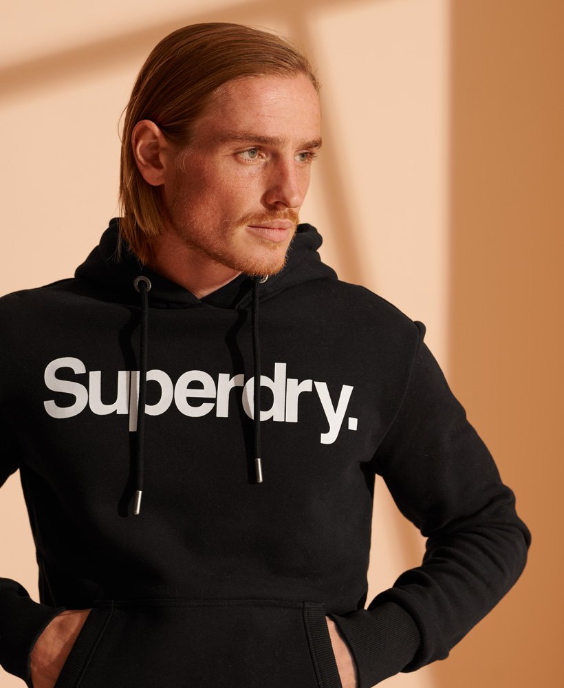 Buy Superdry Core Logo Hoodie Black - Scandinavian Fashion Store
