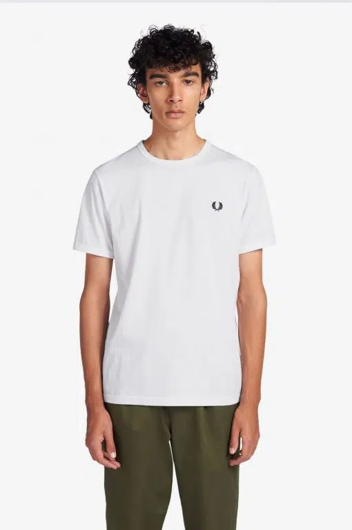 Fred Perry Ringer T-shirt White