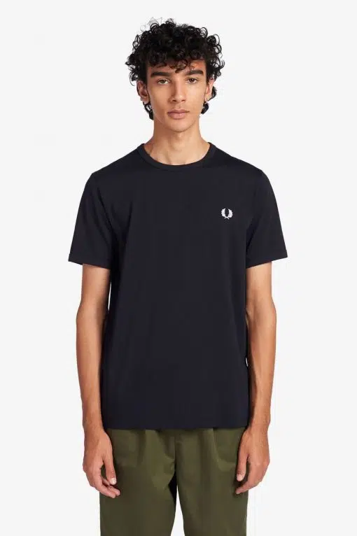 Fred Perry Ringer T-shirt Navy