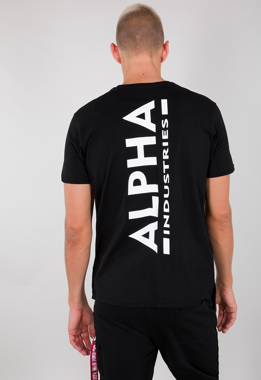 Buy Alpha Industries Backprint T Store Black Scandinavian Fashion 