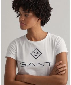 Gant Woman Lock Up T-shirt White