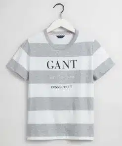 Gant Woman Nautical T-shirt Light Grey Melange