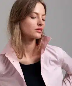 Gant Woman Solid Stretch Shirt Preppy Pink