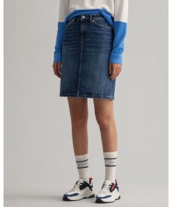 Gant blue denim outlet skirt