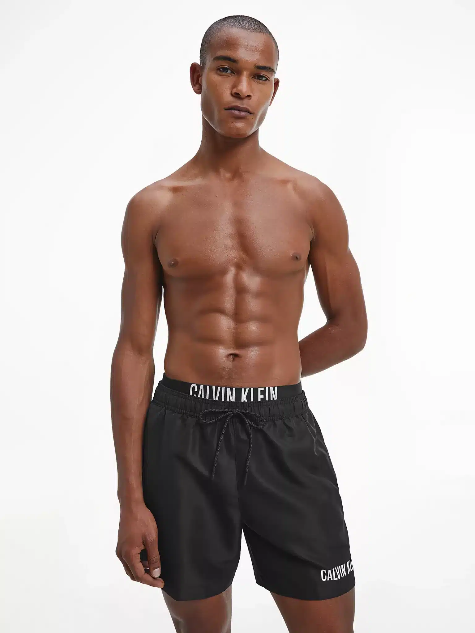 Als reactie op de Laptop stoom Buy Calvin Klein Double Waist Swim Shorts Black - Scandinavian Fashion Store
