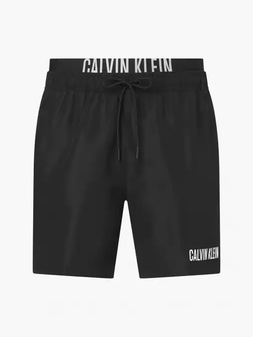 Calvin Klein Double Waist Swim Shorts Black