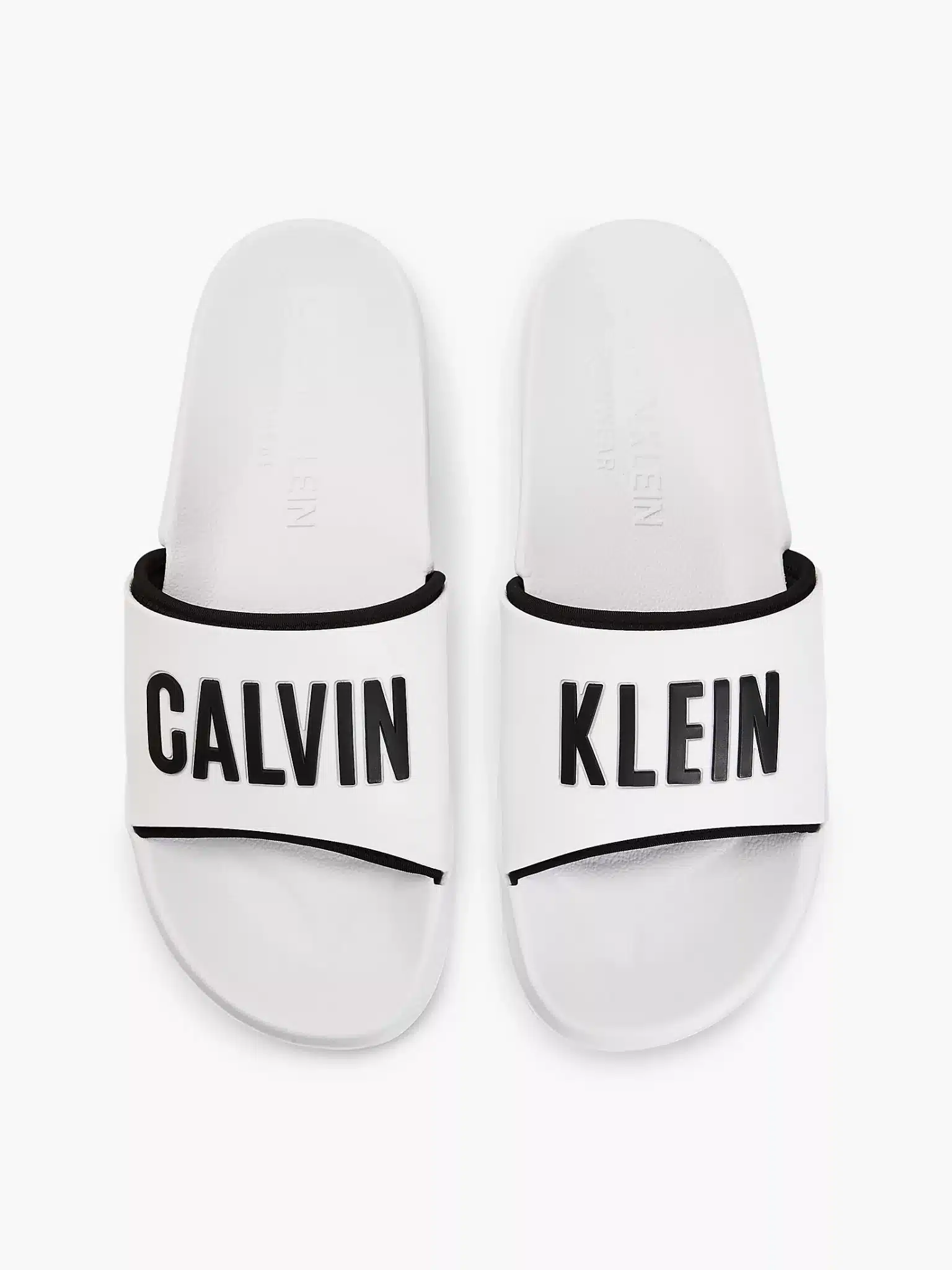 Buy Calvin Klein Sliders White - Scandinavian Fashion Store