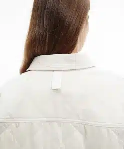 Calvin Klein Padded Denim Shirt Jacket Denim Light