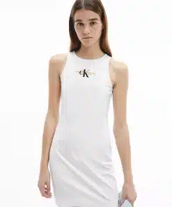 Calvin Klein Urban Logo Tank Dress Bright White