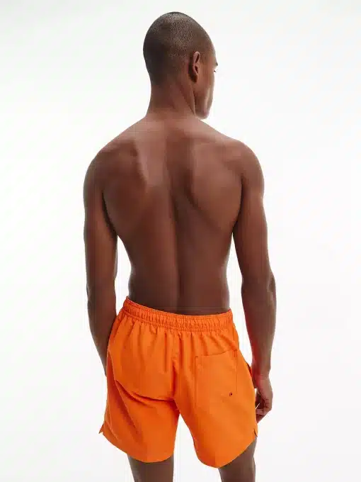 Calvin klein Medium Drawstring Swim Shorts Orange Alert