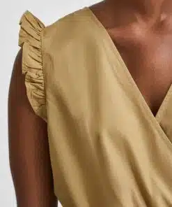 Selected Femme Lilo Damina Short Dress Kelp