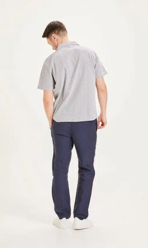 Knowlwdge Cotton Apparel Fig Loose Linen Pants Total Eclipse