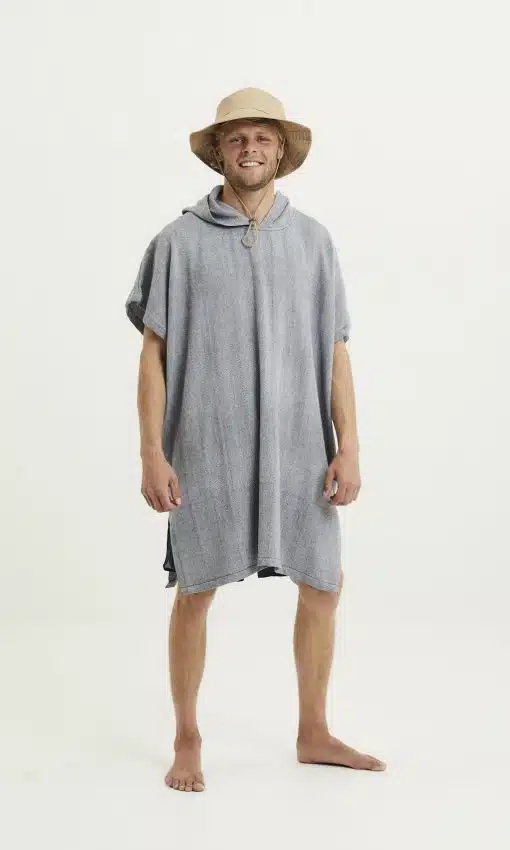 Knowledge Cotton Apparel Surf Hoodie Towel Total Eclipse