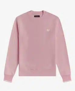 Fred Perry Crew Neck Sweatshirt Chalky Pink