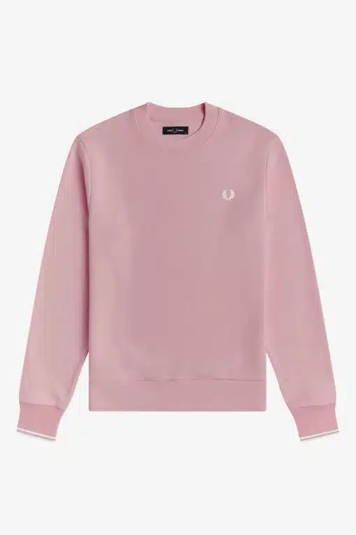 Fred Perry Crew Neck Sweatshirt Chalky Pink