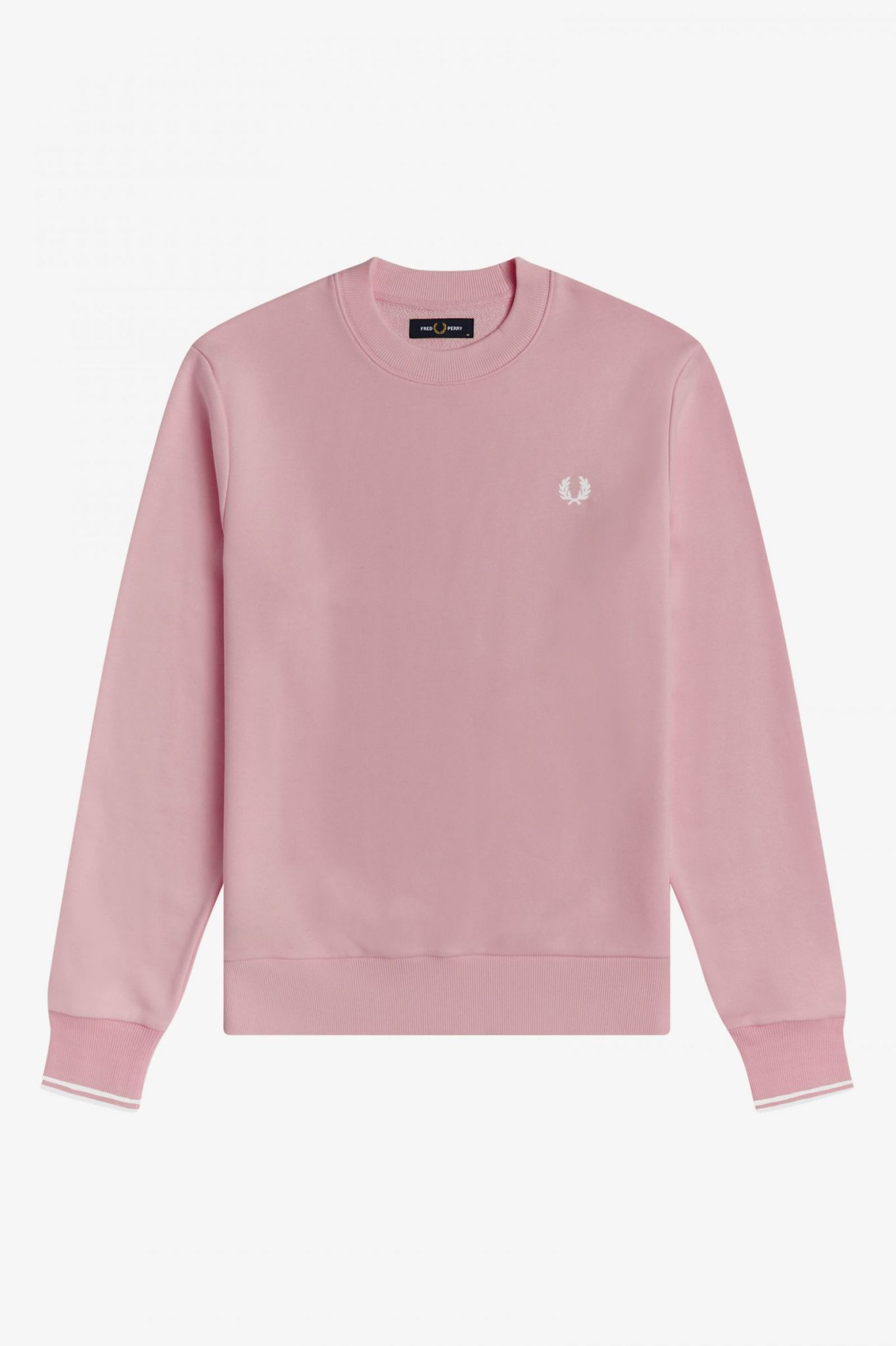 Buy Fred Perry Crew Neck Sweatshirt Chalky Pink - Scandinavian Fashion ...