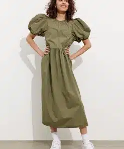 Envii Ensaffron Dress Deep Lichen Green
